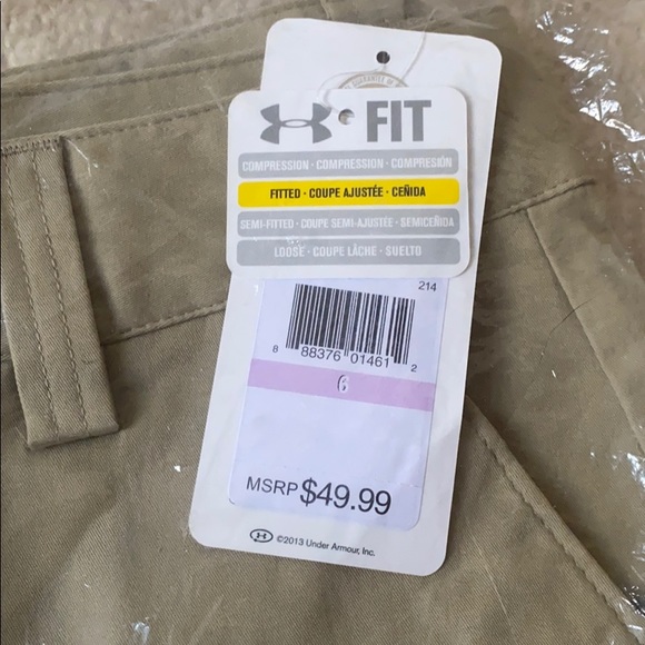 NWT Under Armour khaki shorts 🏌️‍♀️ - Picture 2 of 3